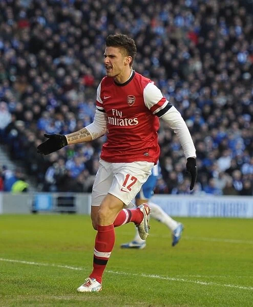 Olivier Giroud's Brace: Arsenal Overpower Brighton & Hove Albion in FA Cup (January 2013)