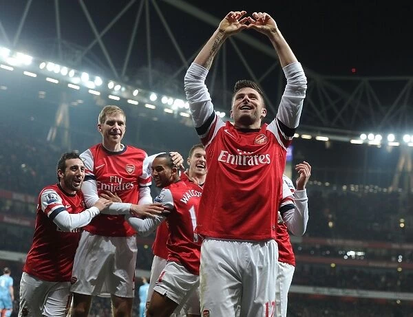 Olivier Giroud's Brace: Arsenal Overpowers West Ham United in Premier League Showdown