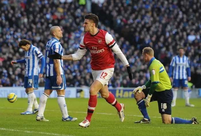 Framed Print : Olivier Giroud's Brace: Arsenal Progress in FA Cup Past Brighton & Hove Albion Framed Print : Olivier Giroud's Brace: Arsenal Progress in FA Cup Past Brighton & Hove Albion