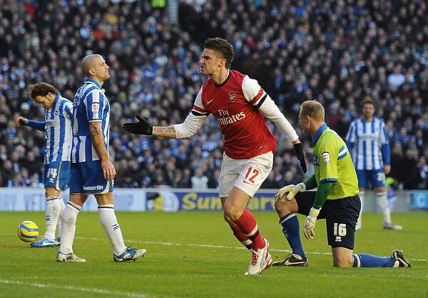 Olivier Giroud's Brace: Arsenal Reach FA Cup Quarterfinals vs Brighton & Hove Albion (January 2013)