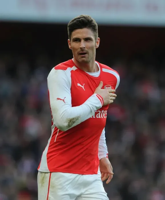 Framed Print : Olivier Giroud's Brace: Arsenal Secures FA Cup Victory over Middlesbrough