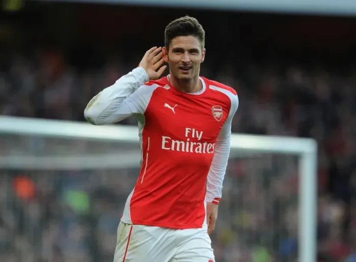 Framed Print : Olivier Giroud's Brace: Arsenal Triumphs Over Middlesbrough in FA Cup Fifth Round