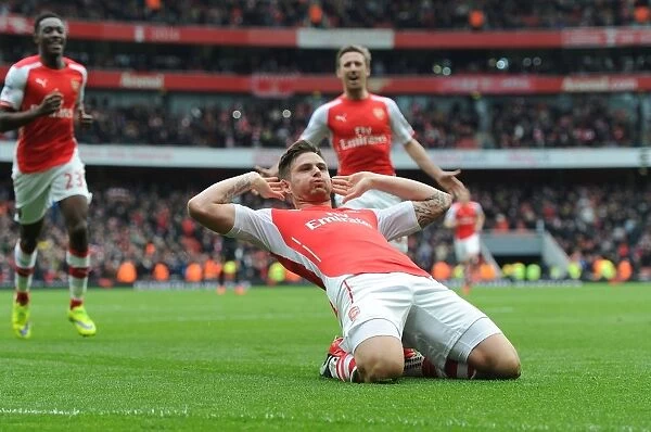 Olivier Giroud's Brace: Arsenal's 4-Goal Rampage vs. Liverpool (2014-15)