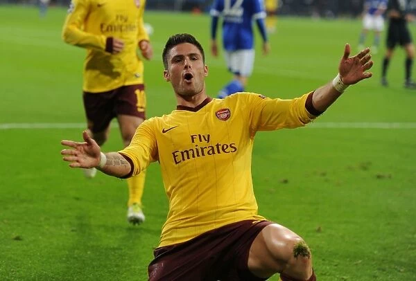 Olivier Giroud's Brace: Arsenal's UEFA Champions League Victory over Schalke 04, 2012-13