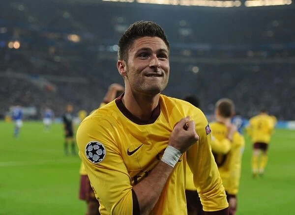 Olivier Giroud's Brace: Arsenal's Victory Over Schalke 04 in the Champions League (2012)