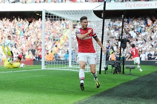 Olivier Giroud's Epic Goal: Arsenal's Victory Over Tottenham Hotspur (2013-14)