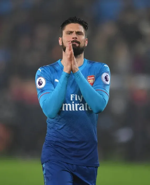 Framed Print : Olivier Giroud's Euphoric Moment with Arsenal Fans: Swansea Victory Celebration Framed Print : Olivier Giroud's Euphoric Moment with Arsenal Fans: Swansea Victory Celebration