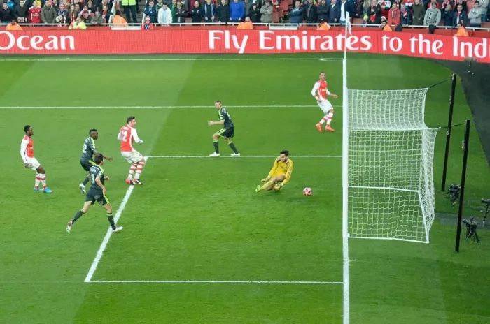 Framed Print : Olivier Giroud's FA Cup Stunner: Arsenal's First Goal vs. Middlesbrough (2014-15)