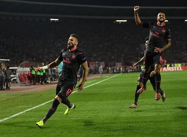 Olivier Giroud's Game-Winning Goal: Arsenal's Europa League Triumph over Red Star Belgrade (2017-18)