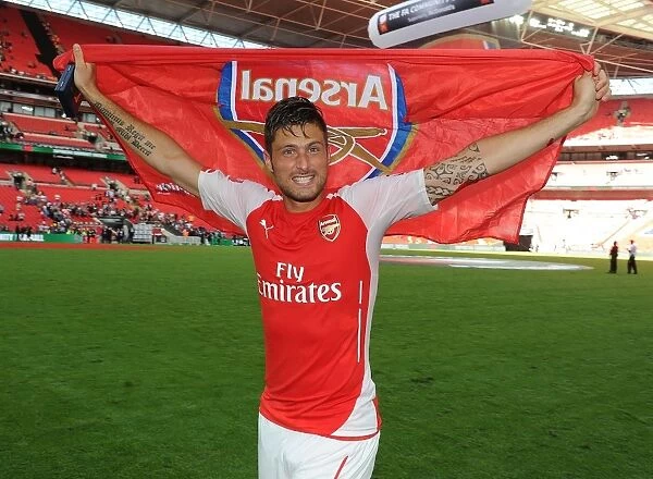 Olivier Giroud's Goal: Arsenal Celebrate FA Community Shield Victory over Manchester City