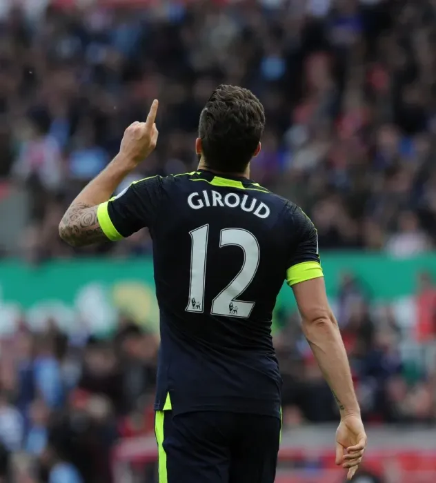 Framed Print : Olivier Giroud's Goal: Arsenal's Victory at Stoke City (2016-17) Framed Print : Olivier Giroud's Goal: Arsenal's Victory at Stoke City (2016-17)
