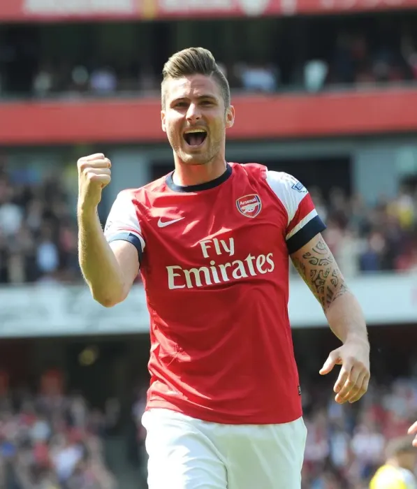Framed Print : Olivier Giroud's Goal Celebration: Arsenal vs West Bromwich Albion, Premier League 2013-14 Framed Print : Olivier Giroud's Goal Celebration: Arsenal vs West Bromwich Albion, Premier League 2013-14