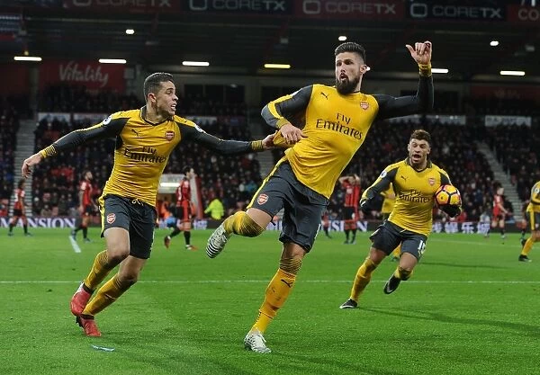 Olivier Giroud's Hat-Trick: Arsenal's Dominance Over AFC Bournemouth in 2016-17 Premier League