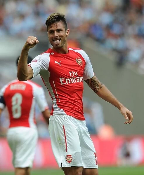 Olivier Giroud's Hat-Trick: Arsenal's FA Community Shield Triumph over Manchester City (2014)