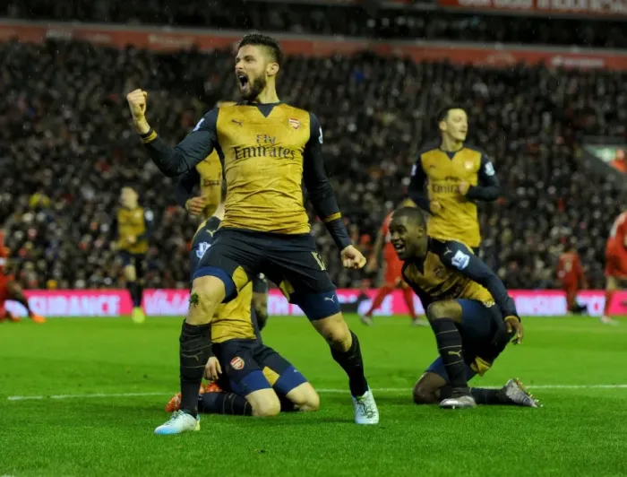 Framed Print : Olivier Giroud's Hat-Trick: Arsenal's Triumph over Liverpool in the Premier League 2015-16 Framed Print : Olivier Giroud's Hat-Trick: Arsenal's Triumph over Liverpool in the Premier League 2015-16