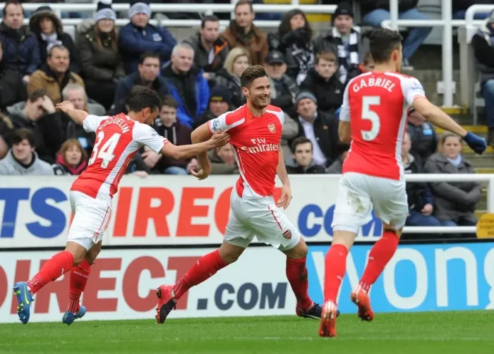Framed Print : Olivier Giroud's Stunner: Arsenal's Game-Changing Goal vs. Newcastle United (2015) Framed Print : Olivier Giroud's Stunner: Arsenal's Game-Changing Goal vs. Newcastle United (2015)