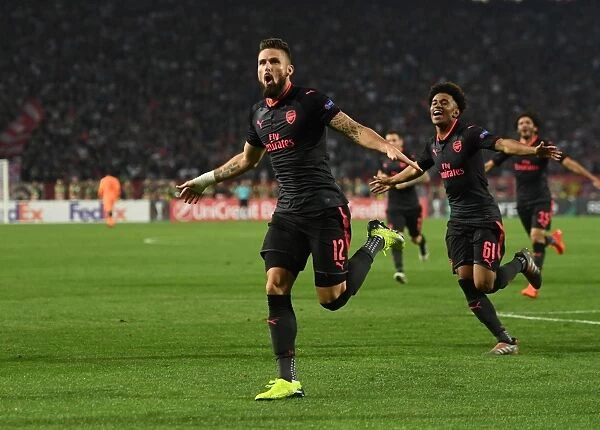 Olivier Giroud's Thrilling Goal: Arsenal's Europa League Victory over Red Star Belgrade (October 2017)