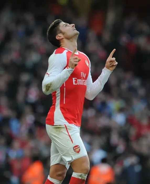Framed Print : Olivier Giroud's Thrilling Goal: Arsenal Takes 1st Lead Over Middlesbrough in FA Cup Framed Print : Olivier Giroud's Thrilling Goal: Arsenal Takes 1st Lead Over Middlesbrough in FA Cup