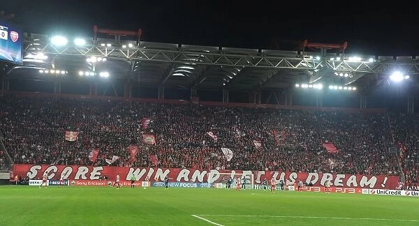 Olympiacos Fans in Full Force: Arsenal FC vs Olympiacos FC, UEFA Champions League, Athens 2011