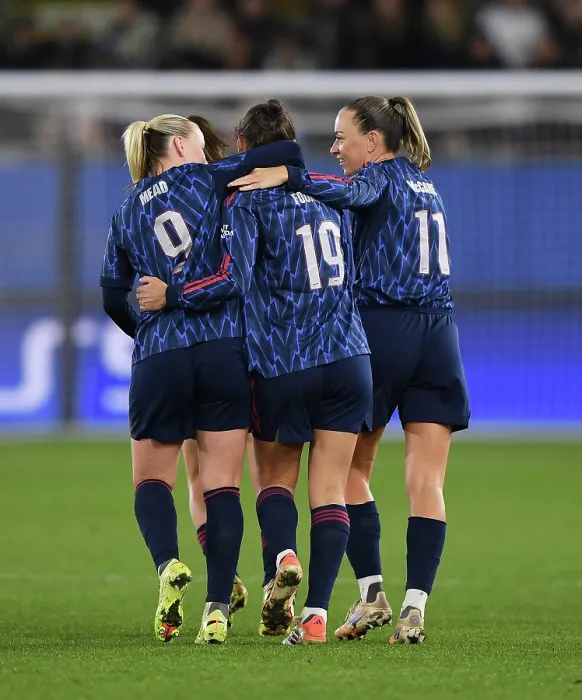 Framed Print : Oud-Heverlee Leuven v Arsenal FC - UEFA Women's Champions League 2025 / 26 League Phase MD6 Oud-Heverlee Leuven v Arsenal FC - UEFA Women's Champions League 2025 / 26 League