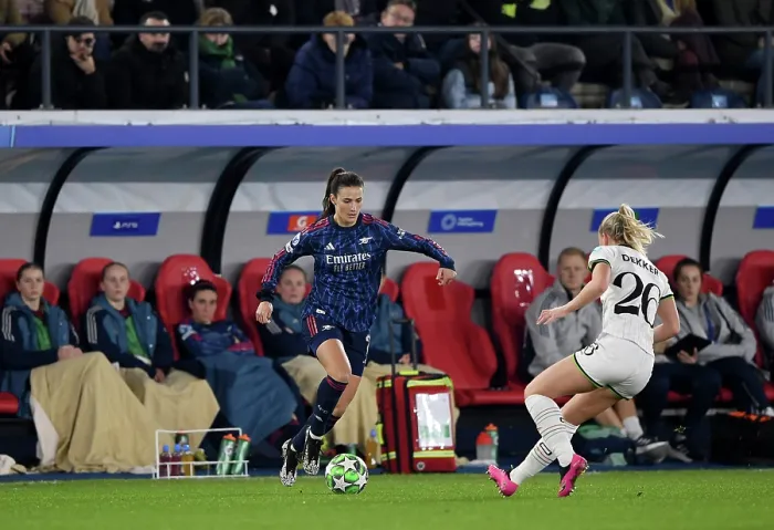 Framed Print : Oud-Heverlee Leuven v Arsenal FC - UEFA Women's Champions League 2025 / 26 League Phase MD6 Oud-Heverlee Leuven v Arsenal FC - UEFA Women's Champions League 2025 / 26 League