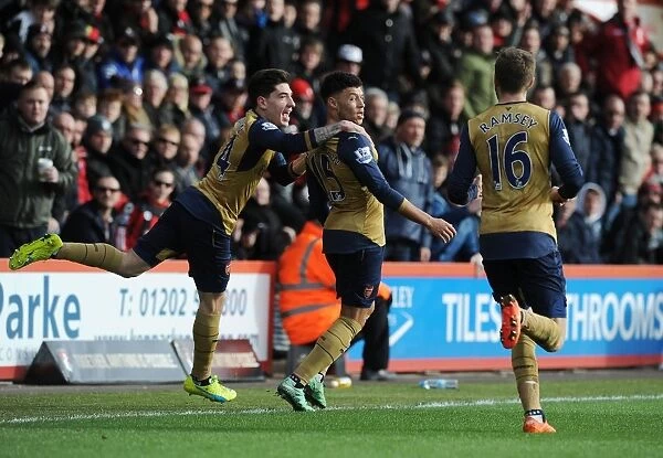 Oxlade-Chamberlain Scores Brace: Arsenal's Victory at Bournemouth, Premier League 2015-16