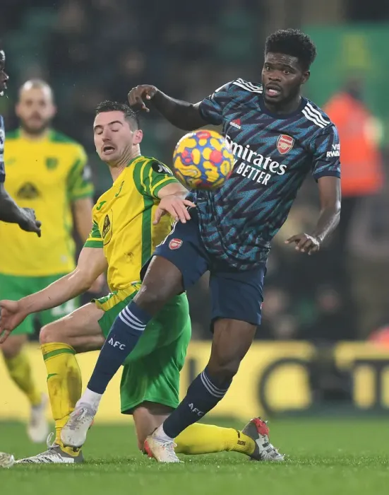 Framed Print : Partey Holds Off McLean: Intense Battle in Norwich City vs Arsenal Premier League Clash Framed Print : Partey Holds Off McLean: Intense Battle in Norwich City vs Arsenal Premier League Clash
