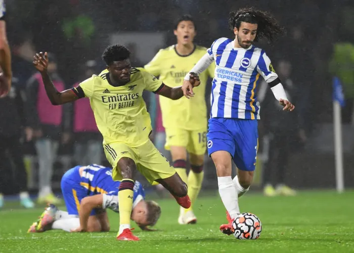 Framed Print : Partey vs Cucurella: Battle in the Premier League - Brighton & Hove Albion vs Arsenal (2021-22) Framed Print : Partey vs Cucurella: Battle in the Premier League - Brighton & Hove Albion vs Arsenal (2021-22)