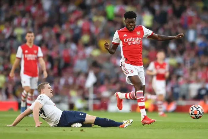 Framed Print : Partey vs. Skipp: Intense Rivalry Ignites in the North London Derby - Arsenal vs. Tottenham