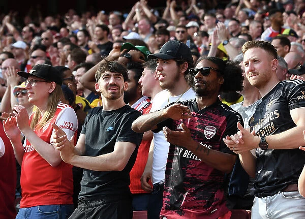 Passionate Arsenal Fans at Emirates Stadium: Arsenal vs. Wolverhampton Wanderers, Premier League 2022-23