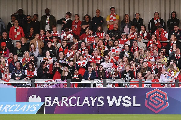 Passionate Arsenal Fans Pack Meadow Park for FA WSL Showdown Against Leicester City Women