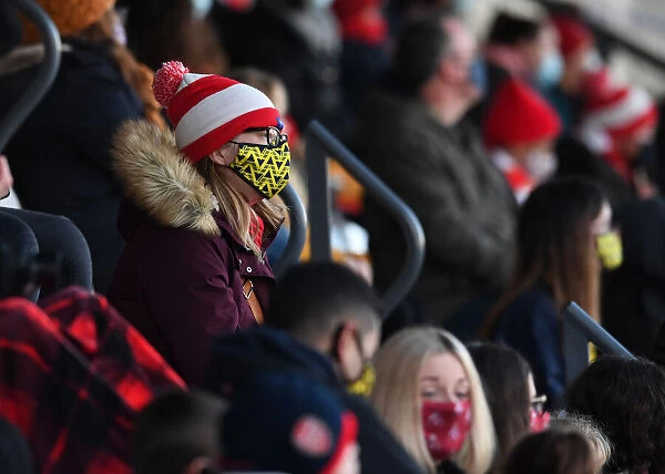 Passionate Arsenal Women Fans at Meadow Park: Arsenal vs Birmingham City FA WSL Match