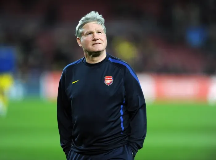 Framed Print : Pat Rice (Arsenal Assistant Manager). Barcelona 3: 1 Arsenal. UEFA Champions League Framed Print : Pat Rice (Arsenal Assistant Manager). Barcelona 3: 1 Arsenal. UEFA Champions League