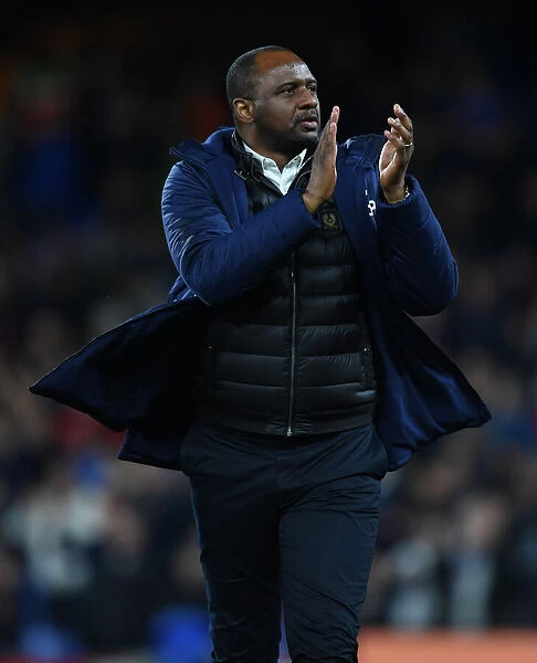 Patrick Vieira Celebrates with Crystal Palace Fans After Arsenal Match