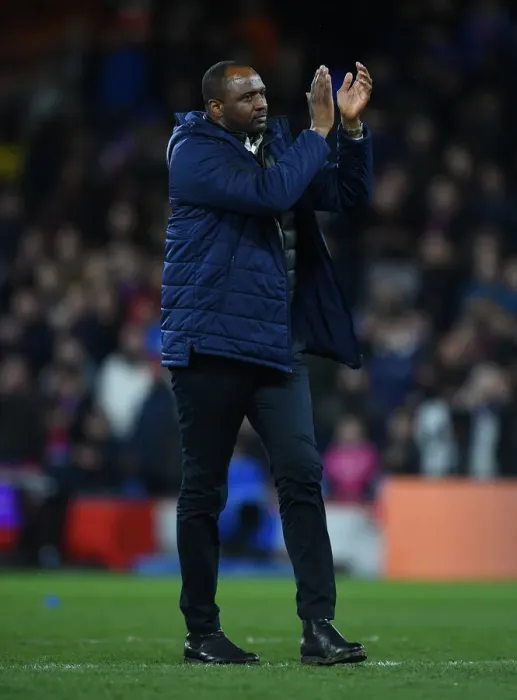 Framed Print : Patrick Vieira Celebrates with Crystal Palace Fans after Arsenal Match Framed Print : Patrick Vieira Celebrates with Crystal Palace Fans after Arsenal Match