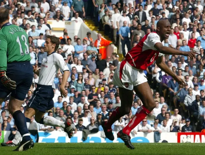 Framed Print : Patrick Vieira's Thrilling Goal: Arsenal's Historic FA Premiership Victory at White Hart Lane, 2003-2004