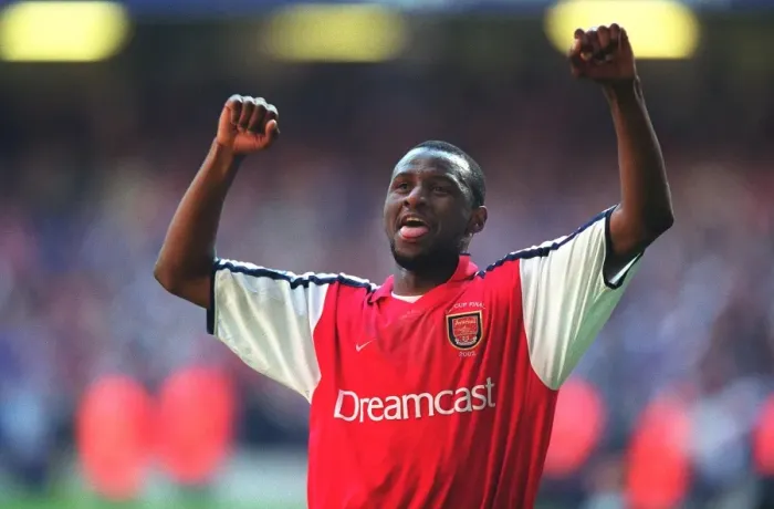 Framed Print : Patrick Vieira's Triumph: Arsenal's Historic Win over Manchester United at Old Trafford, 2002 (FA Barclaycard Premiership) Framed Print : Patrick Vieira's Triumph: Arsenal's Historic Win over Manchester United at Old Trafford, 2002 (FA Barclaycard Premiership)
