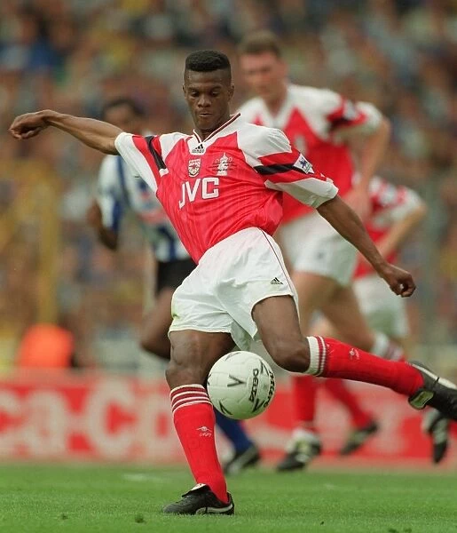 Paul Davis Celebrates FA Cup Victory with Arsenal at Wembley, 1993