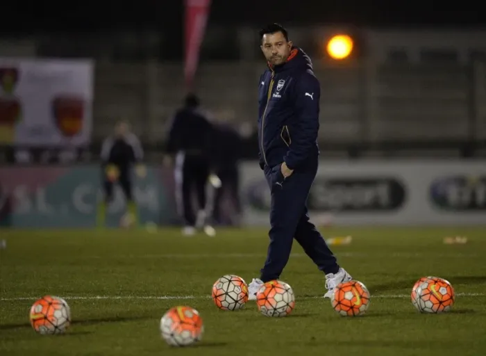 Framed Print : Pedro Martinez Losa: Arsenal Ladies FC Manager Ahead of WSL 1 Clash