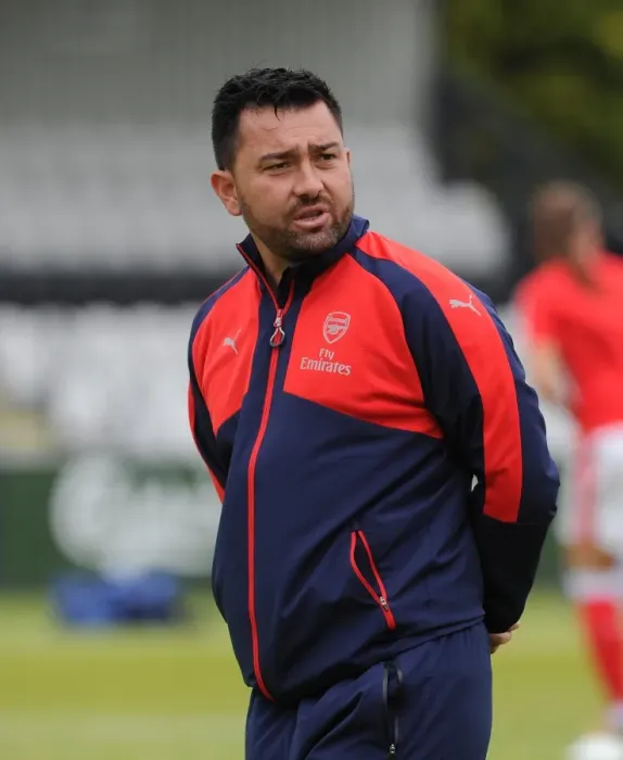 Framed Print : Pedro Martinez Losa (Arsenal Manager). Arsenal Ladies 2: 0 Notts County. WSL Divison One Framed Print : Pedro Martinez Losa (Arsenal Manager). Arsenal Ladies 2: 0 Notts County. WSL Divison One