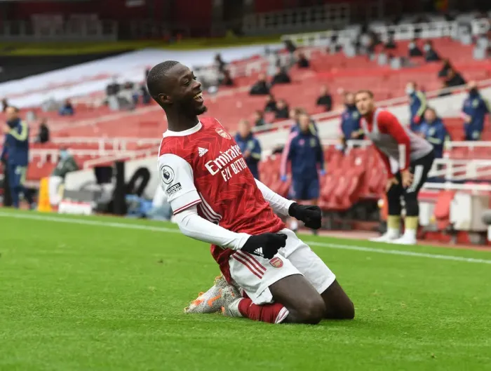 Framed Print : Pepe Scores Double: Arsenal's Victory at Empty Emirates Against Sheffield United (2020-21) Framed Print : Pepe Scores Double: Arsenal's Victory at Empty Emirates Against Sheffield United (2020-21)