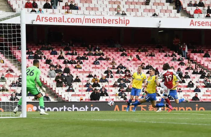Framed Print : Pepe Scores the Opener: Arsenal Triumphs Over Brighton in 2020-21 Premier League (Exclusive Image) Framed Print : Pepe Scores the Opener: Arsenal Triumphs Over Brighton in 2020-21 Premier League (Exclusive Image)