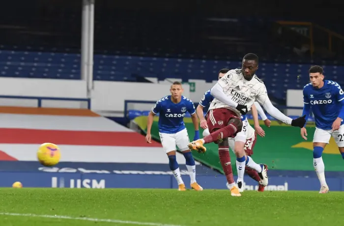 Framed Print : Pepe Scores Penalty: Everton vs Arsenal, Premier League 2020-21 Framed Print : Pepe Scores Penalty: Everton vs Arsenal, Premier League 2020-21