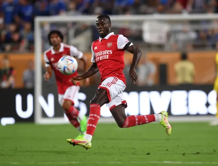 Framed Print : Pepe vs. Chelsea: Arsenal Star Faces Off in 2022-23 Florida Cup Clash