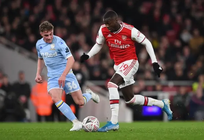Framed Print : Pepe vs. Gotts: Clash of the FA Cup Third Round at Arsenal's Emirates Stadium