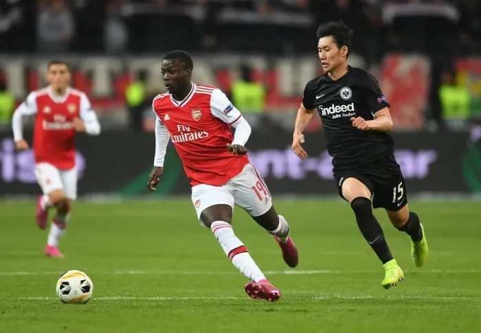 Framed Print : Pepe vs Kamada: Clash in the Europa League - Eintracht Frankfurt vs Arsenal FC (Group F) Framed Print : Pepe vs Kamada: Clash in the Europa League - Eintracht Frankfurt vs Arsenal FC (Group F)