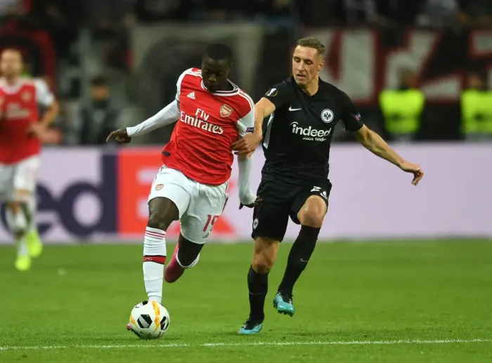 Framed Print : Pepe vs. Kohr: Clash in the Europa League - Arsenal vs. Eintracht Frankfurt (2019-20) Framed Print : Pepe vs. Kohr: Clash in the Europa League - Arsenal vs. Eintracht Frankfurt (2019-20)