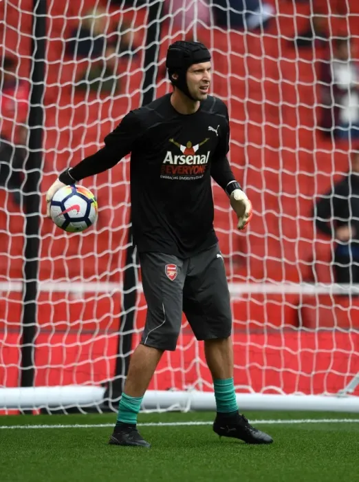Framed Print : Petr Cech (Arsenal). Arsenal 2: 0 Brighton & Hove Albion. Premier League. Emirates Stadium
