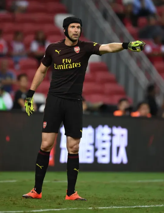 Framed Print : Petr Cech: Arsenal's Unwavering Guardian Against Atletico Madrid in 2018 Framed Print : Petr Cech: Arsenal's Unwavering Guardian Against Atletico Madrid in 2018