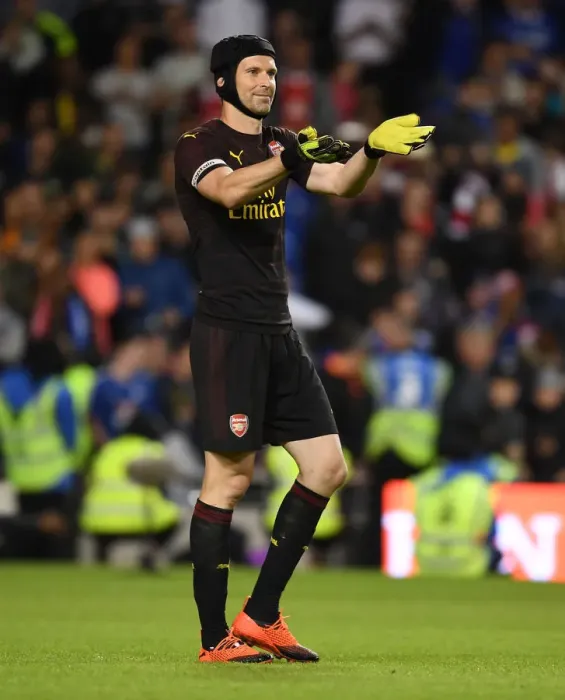 Framed Print : Petr Cech Faces Off Against Chelsea in Arsenal's Pre-Season Friendly (2018-19) Framed Print : Petr Cech Faces Off Against Chelsea in Arsenal's Pre-Season Friendly (2018-19)